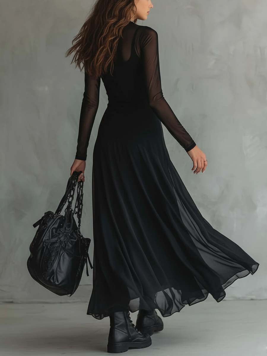 elena maxi dress in black superdown superdown Elena Maxi Dress in Natural